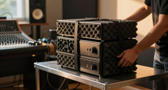 How to safely stack multiple rack-mounted devices for transport