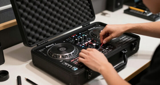 Model-specific compatibility: Roland DJ-707M in transport cases