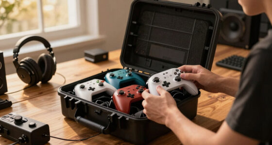 Transporting multiple controllers in a single case