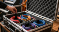 Best practices for organizing cables in a custom flight case