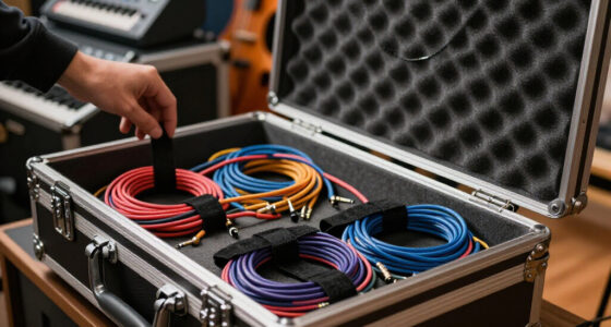 Best practices for organizing cables in a custom flight case
