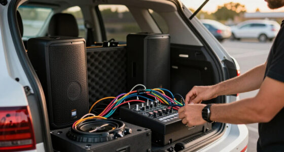 Best practices for organizing gear in a mobile DJ trunk