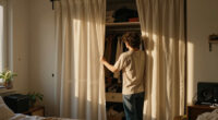 I Ditched My Closet Doors For $60 Pleated Curtains (See Why!)