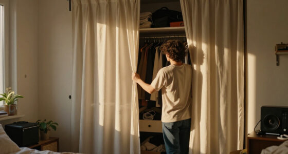 I Ditched My Closet Doors For $60 Pleated Curtains (See Why!)