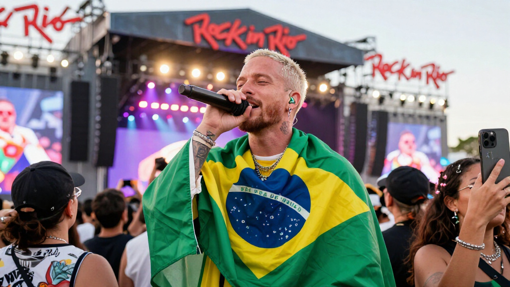 J Balvin Celebrates Brazilian Music At Rock In Rio With Cameos From Pedro Sampaio And Melody: Watch